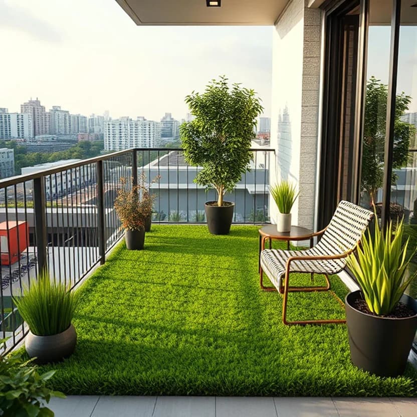 Balcony Grass Flooring – Ramnagar